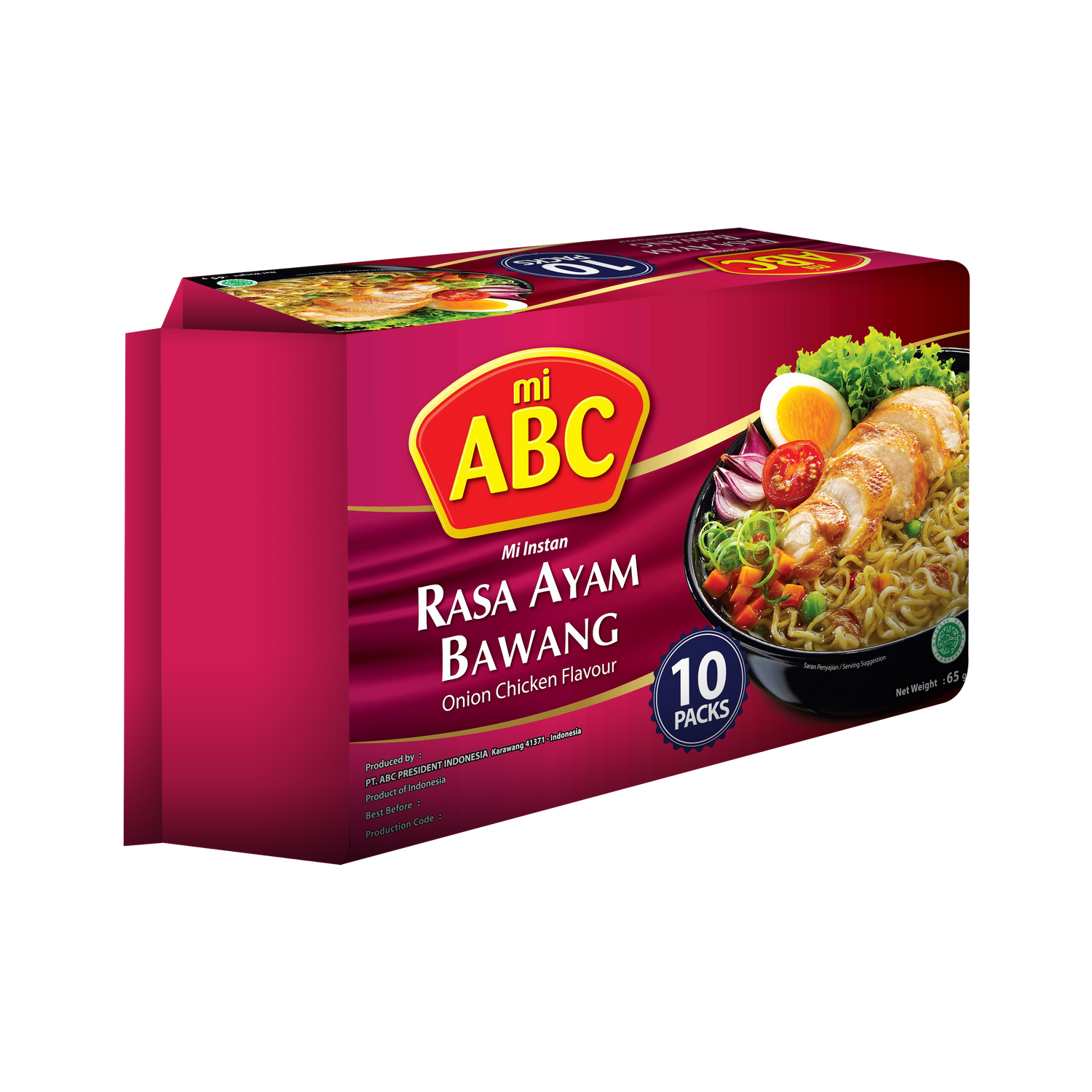 ABC Instant Noodles Onion Chicken Flavour 70g x 10 pack