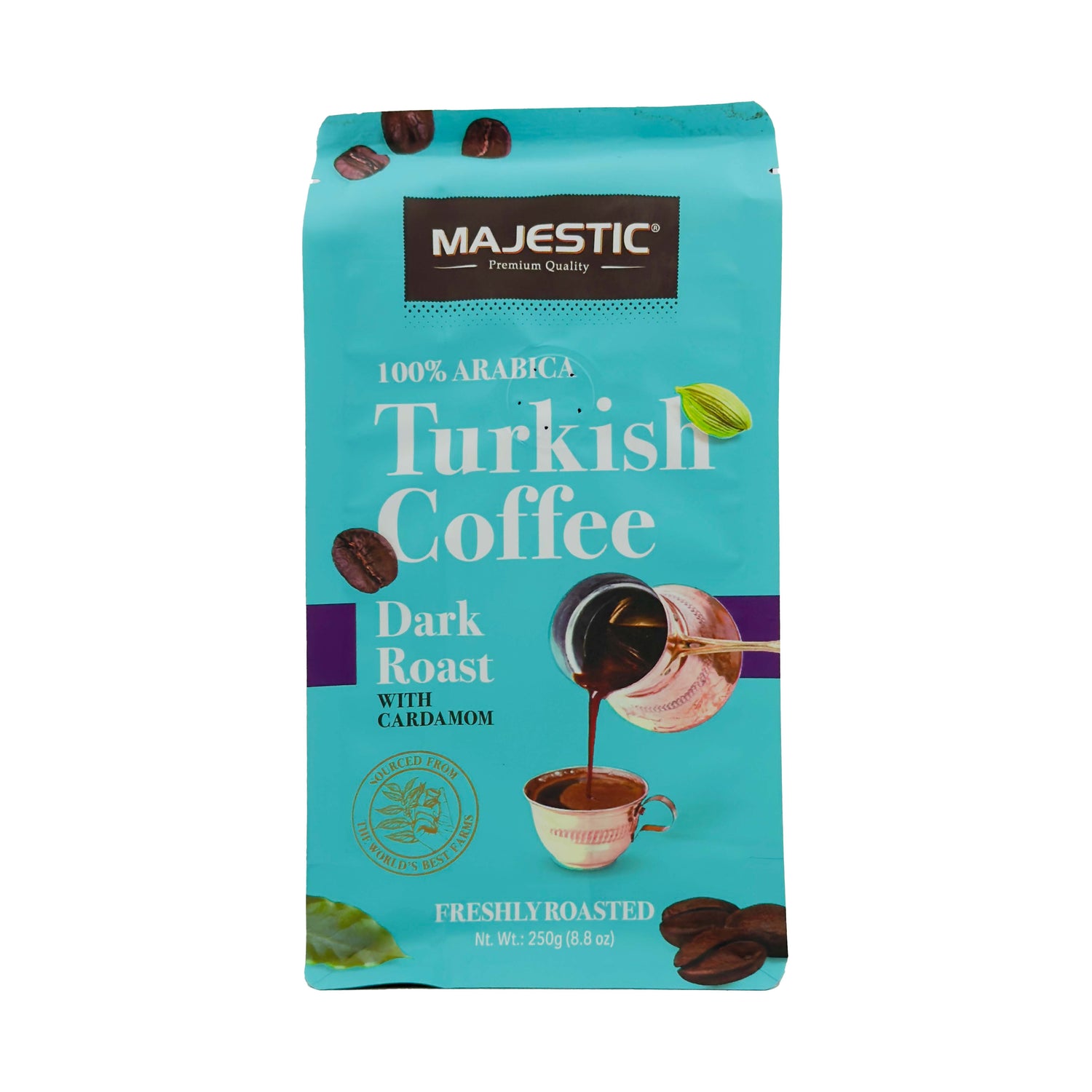 Majestic Dark Turkish Coffee With Cardamom 250g