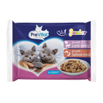 Prevital Junior 2x Lamb-Turkey + 2x Salmon-Trout In Gravy 400g