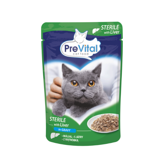 Prevital Cat Food Sterile With Liver In Gravy 100g