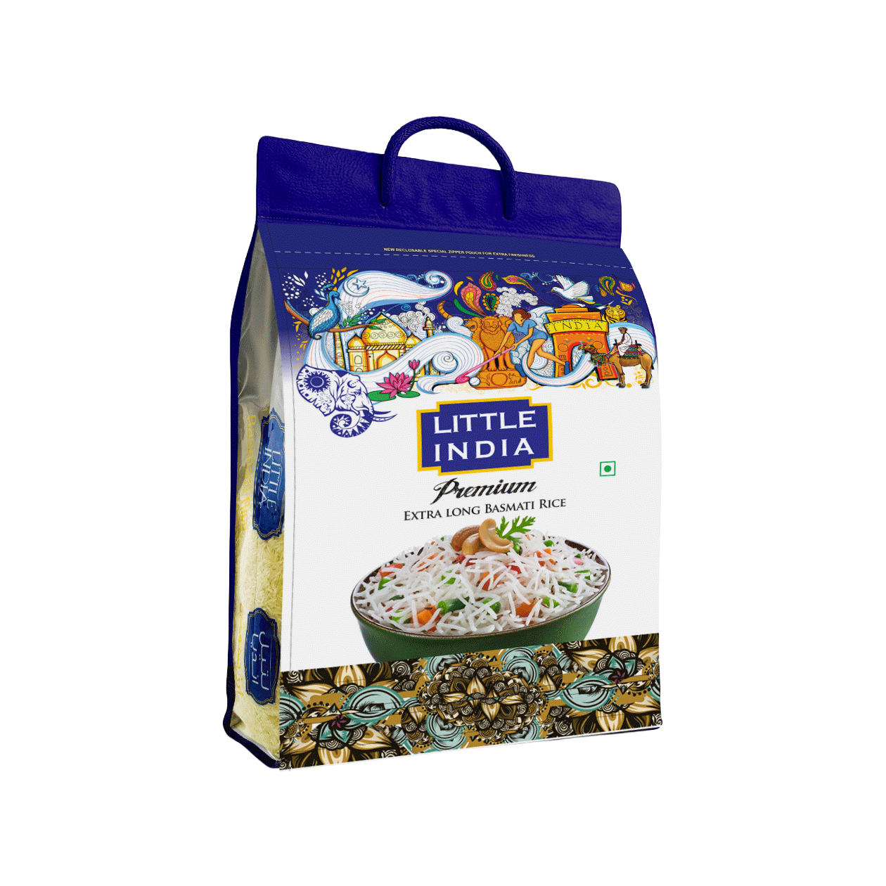 Big Rice Little Rice Little India Premium Extra Long Basmati Rice 5kg – Gallery Foods ...