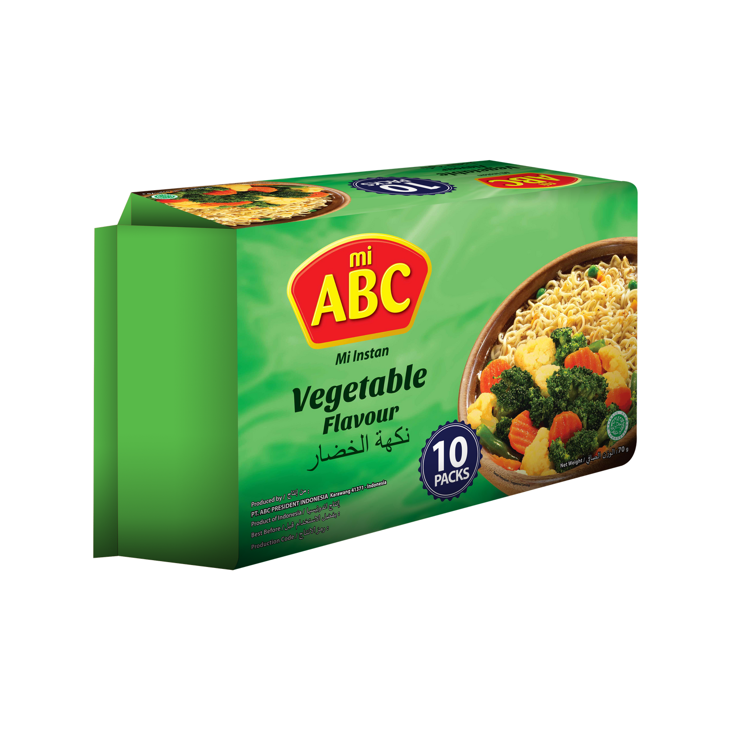 ABC Instant Noodles Vegetable 70g x 10 pack