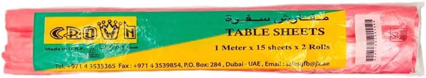 Crown Dinning Table 1 Meter X 15 Sheets X 2 Rolls