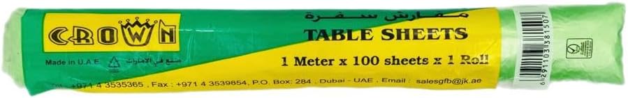 Crown Dinning Table 1 Meter X 100 Sheets.