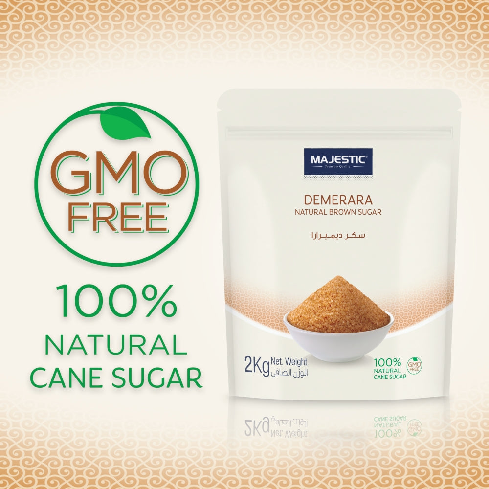 Majestic Demerara Natural Brown Sugar 2kg