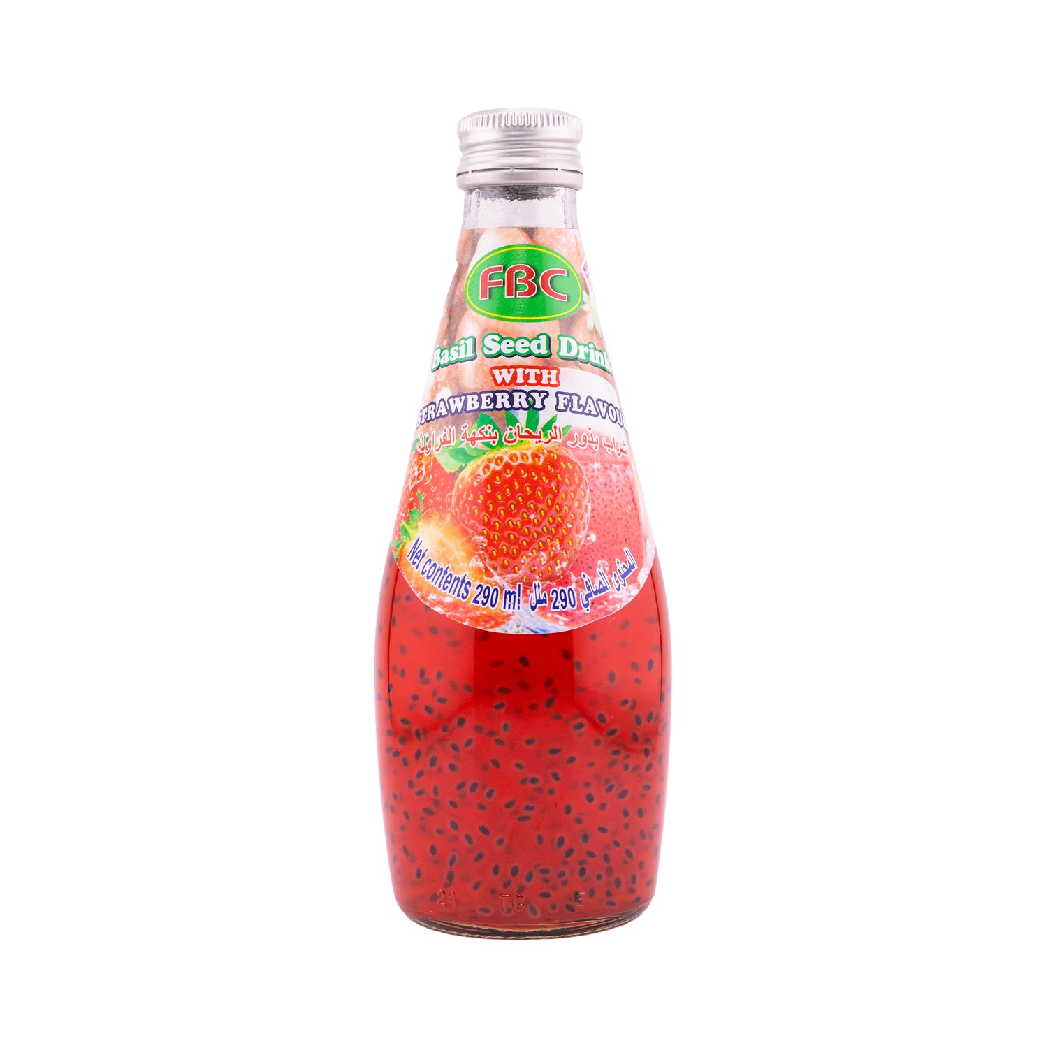 FBC Basil Seed Drink with Strawberry Flavor 290 ml