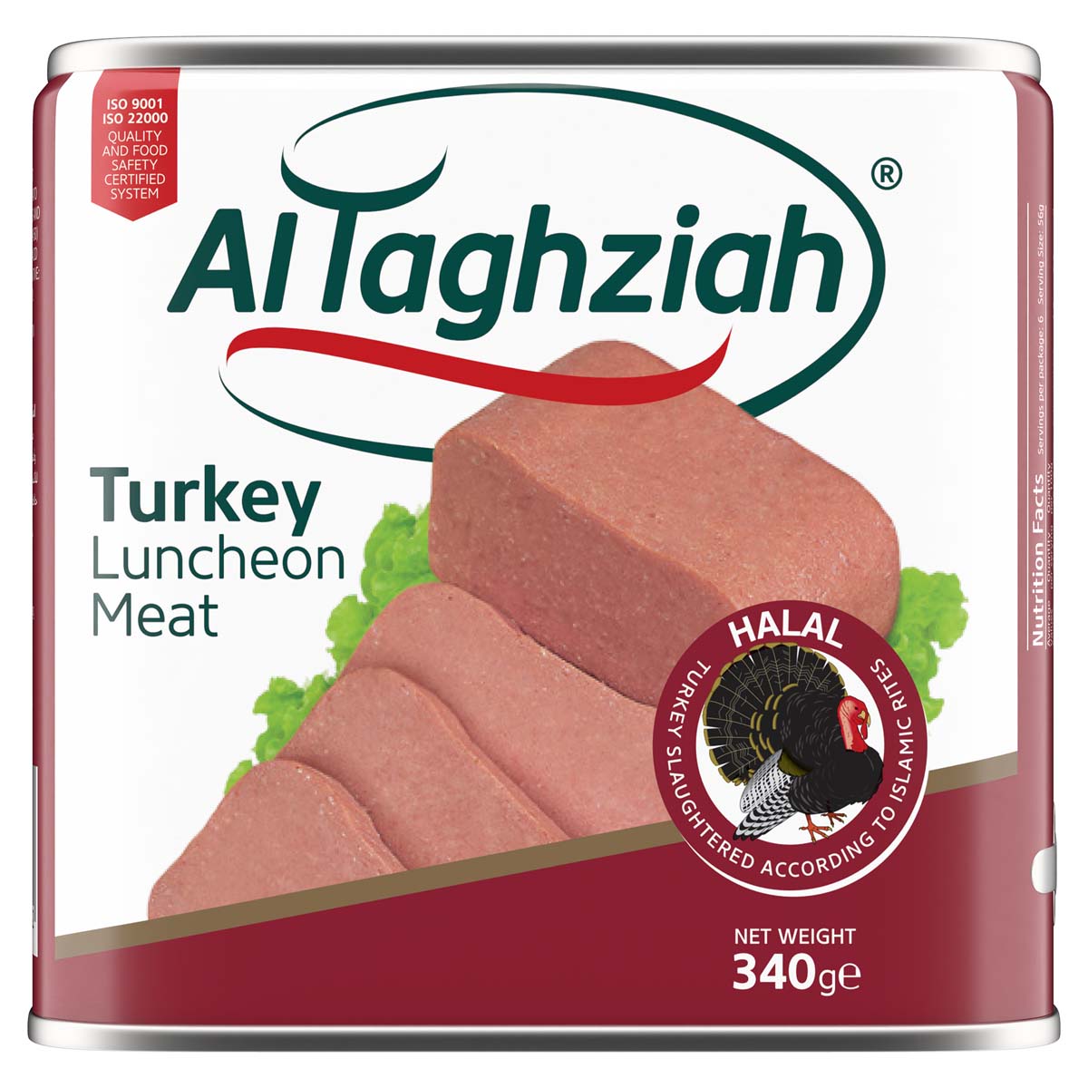 Al Taghziah Turkey Luncheon Meat 340g