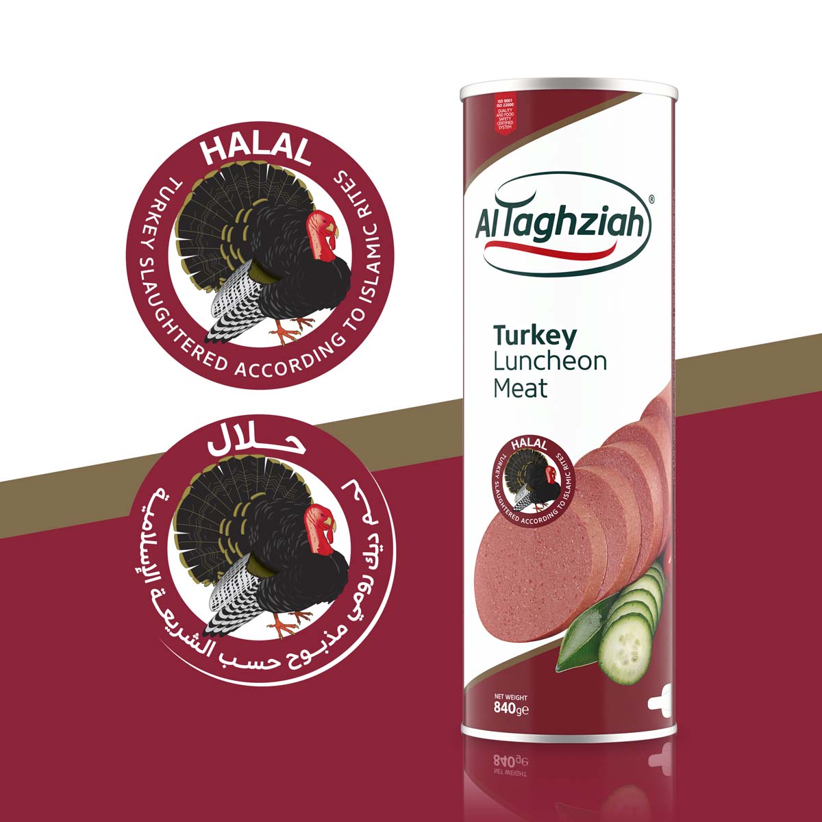 Al Taghziah Turkey Luncheon Meat 840g