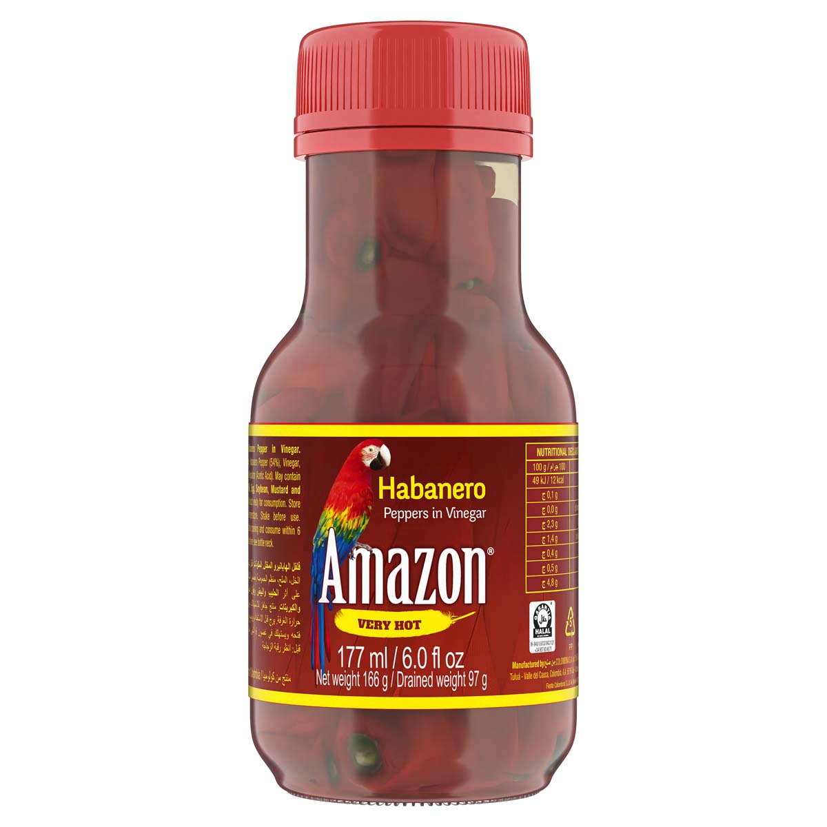 Amazon Habanero Peppers in Vinegar 177ml