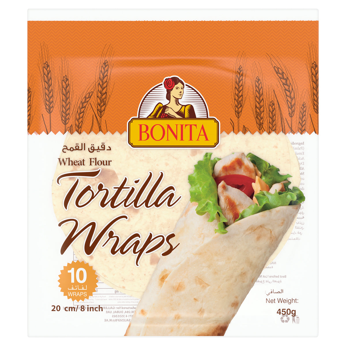 Bonita 10 Tortilla Wraps 450g