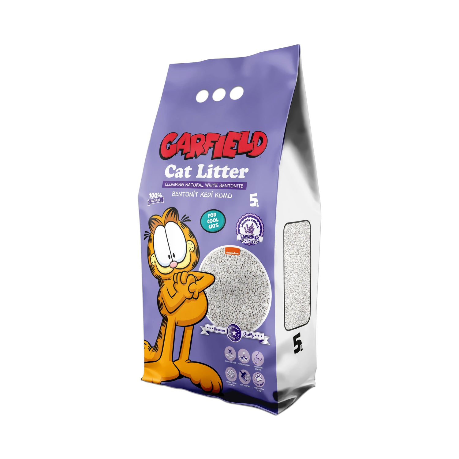 Garfield Cat Litter Bentonite Lavender 5 Lt