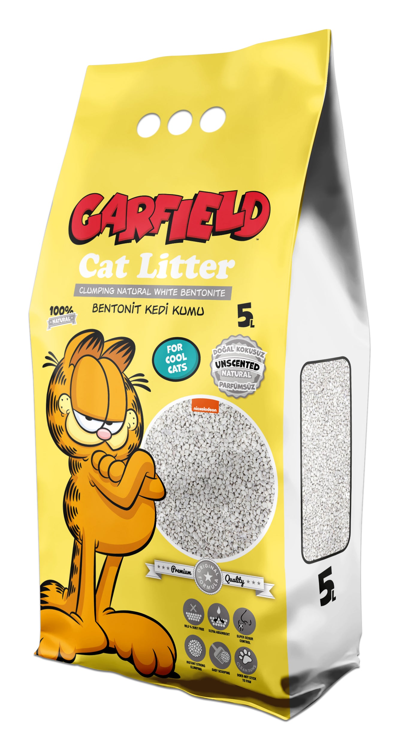 Garfield Cat Litter Bentonite Natural 5 Lt