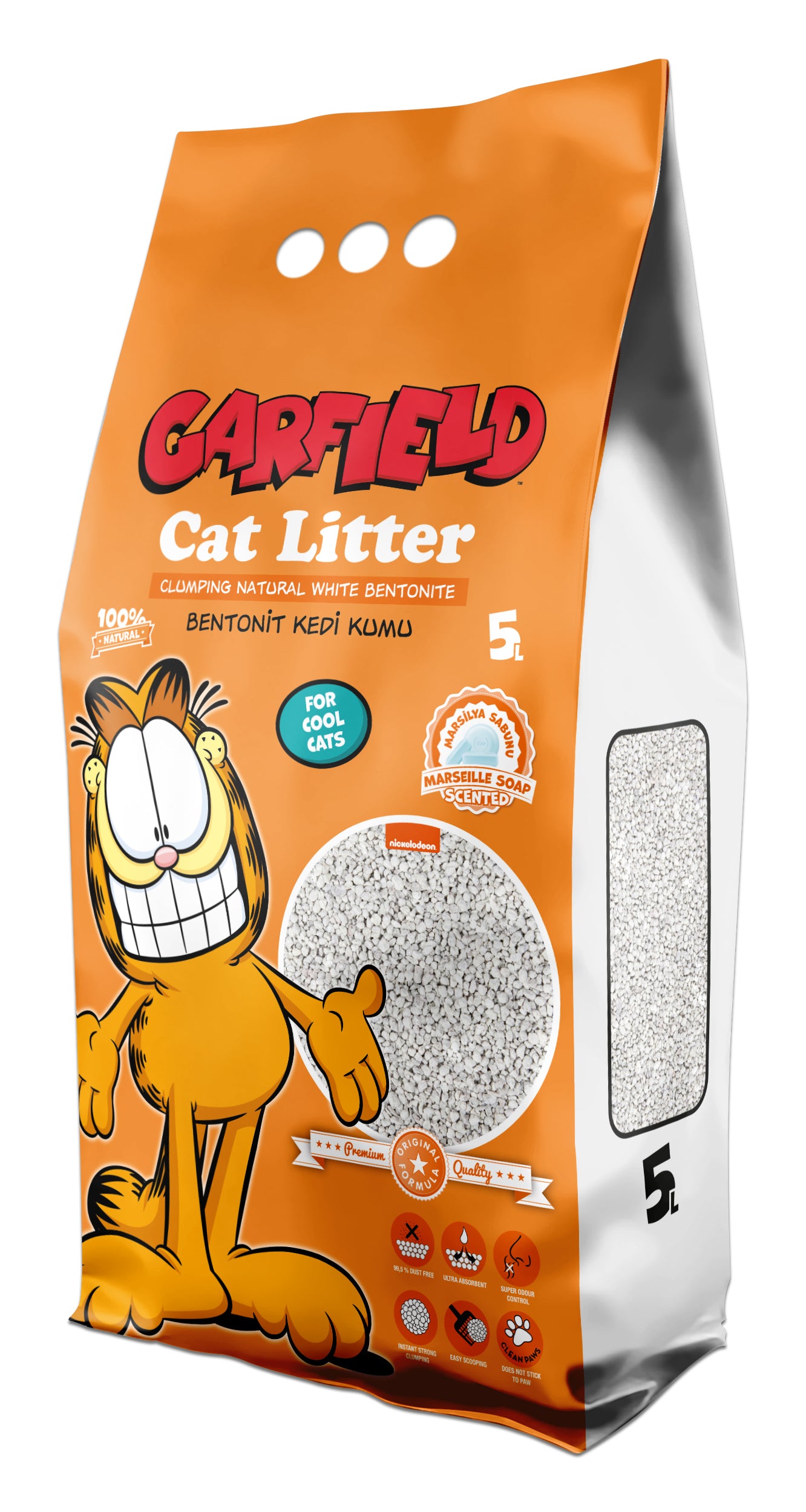 Garfield Cat Litter Bentonite Marseille Soap 5 Lt
