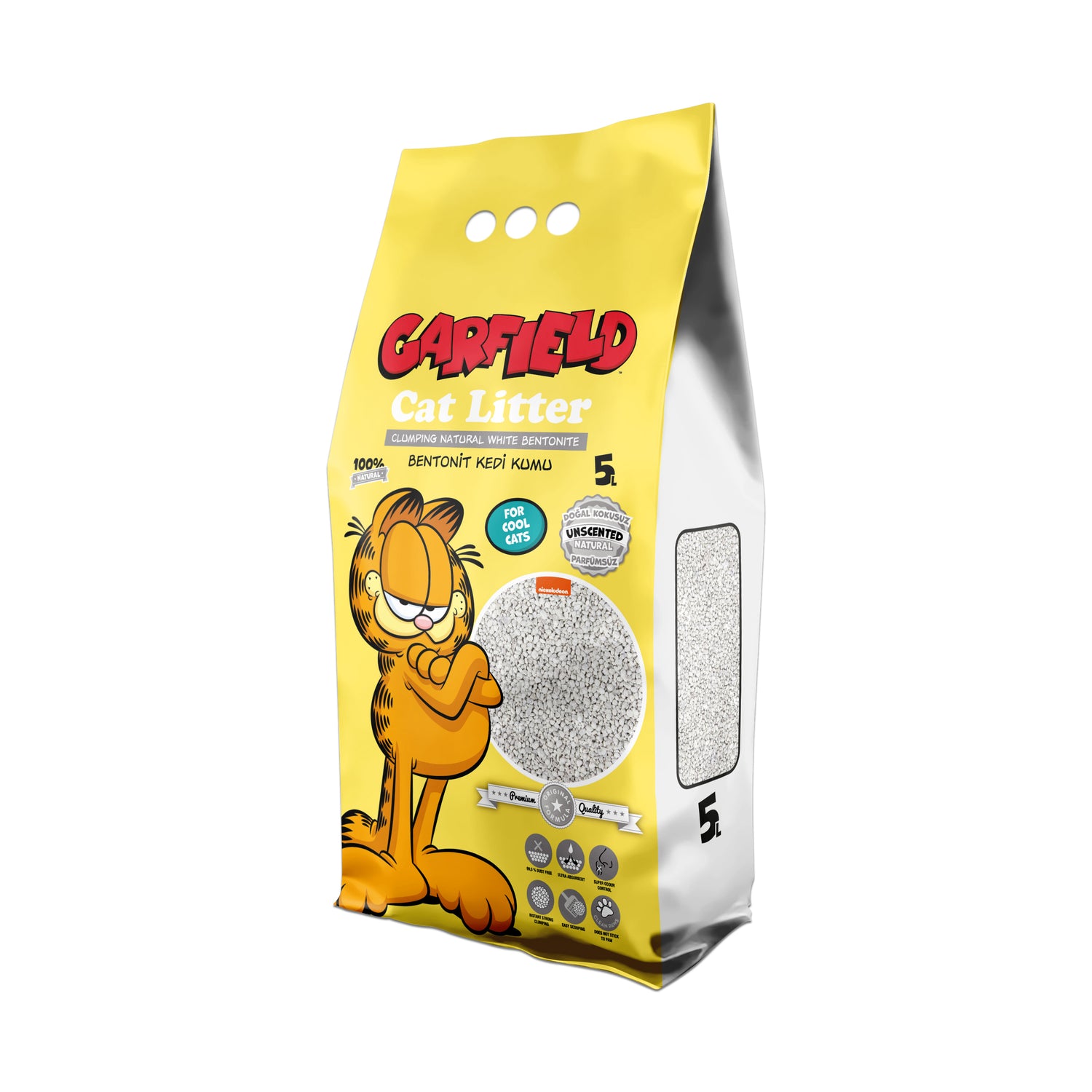 Garfield Cat Litter Bentonite Natural 5 Lt