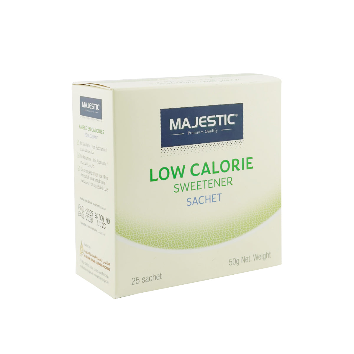 Majestic Sweetener Sachet 50g
