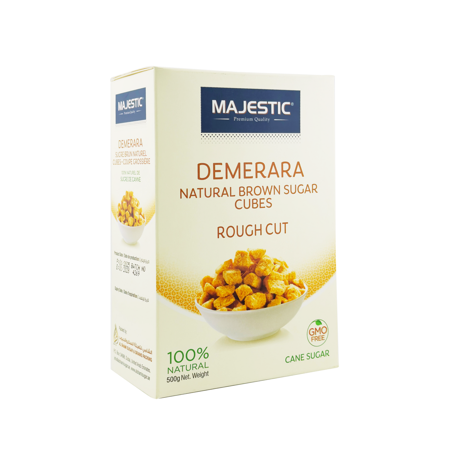 Majestic Rough Cut Demerara Natural Brown Sugar  500g