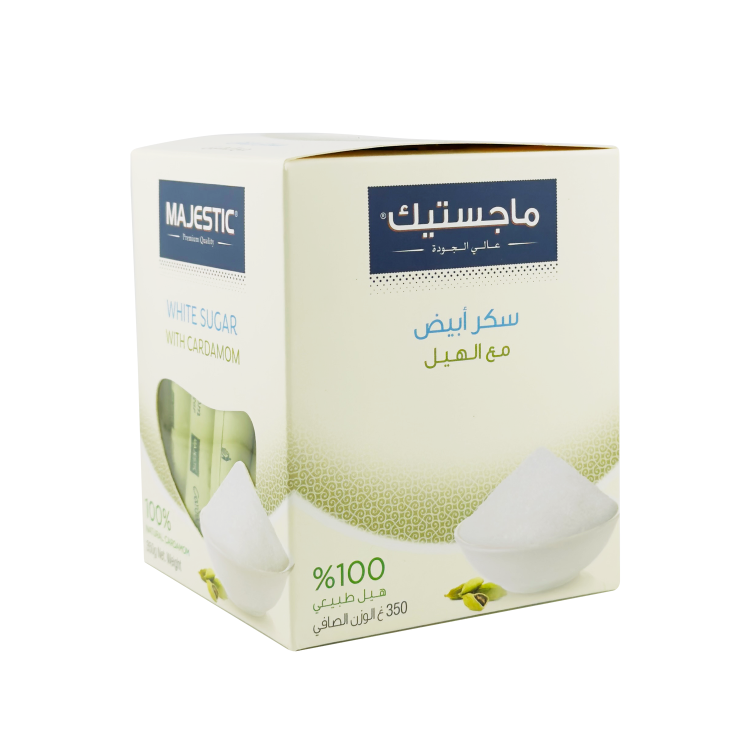 Majestic White Sugar Sticks with Cardamom 350g
