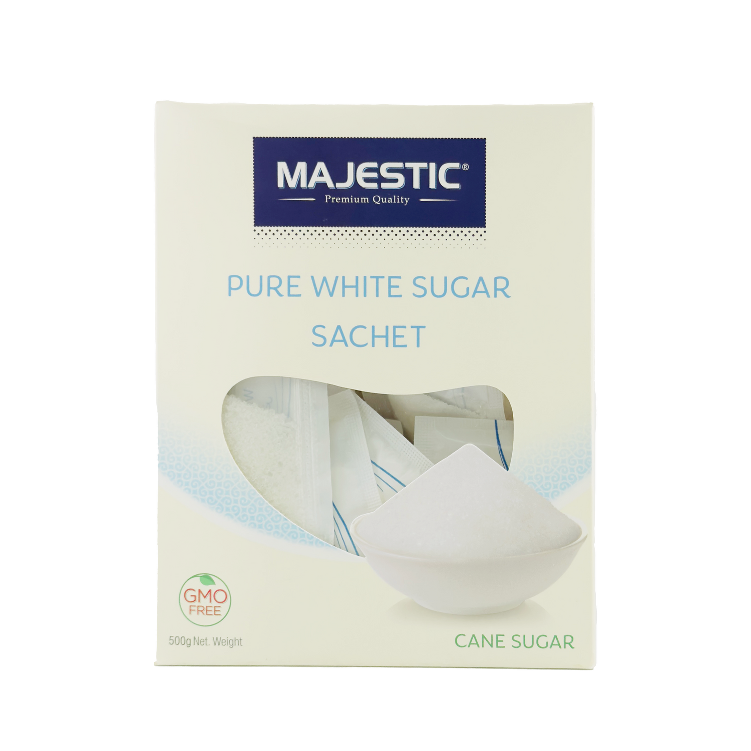 Majestic Pure White Sugar Sachet 500g