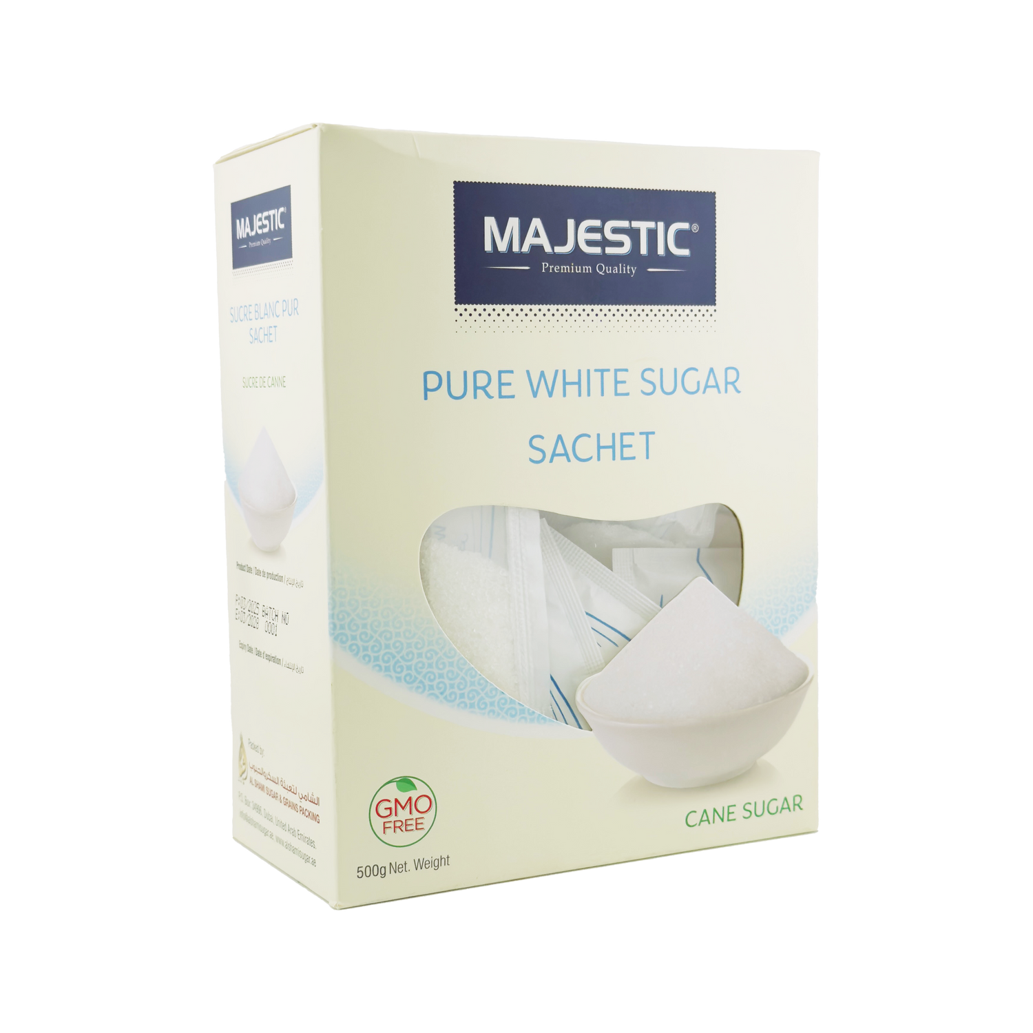 Majestic Pure White Sugar Sachet 500g