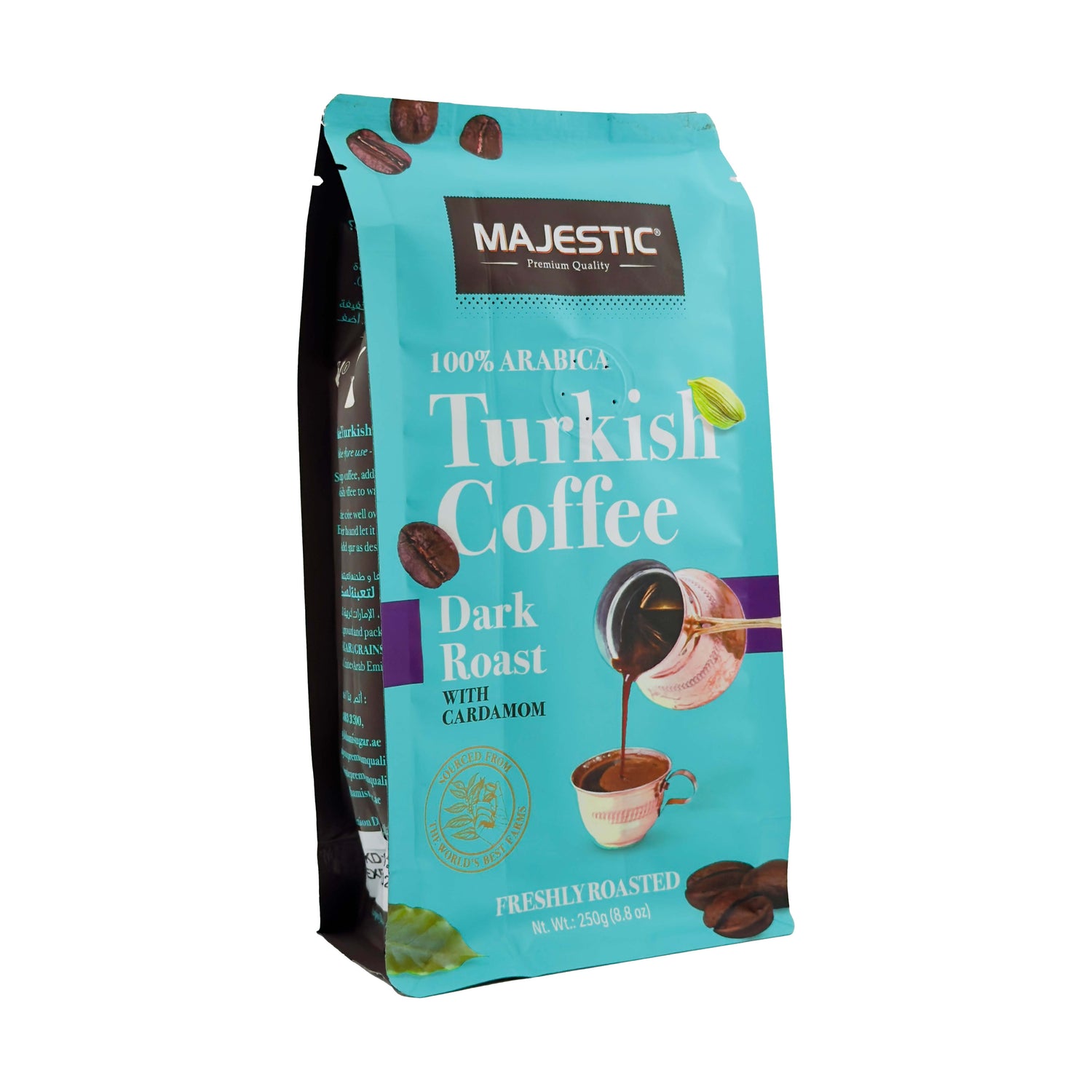 Majestic Dark Turkish Coffee With Cardamom 250g