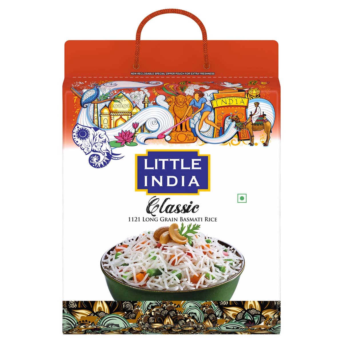 Little India Classic 1121 Long Grain Basmati Rice 5kg