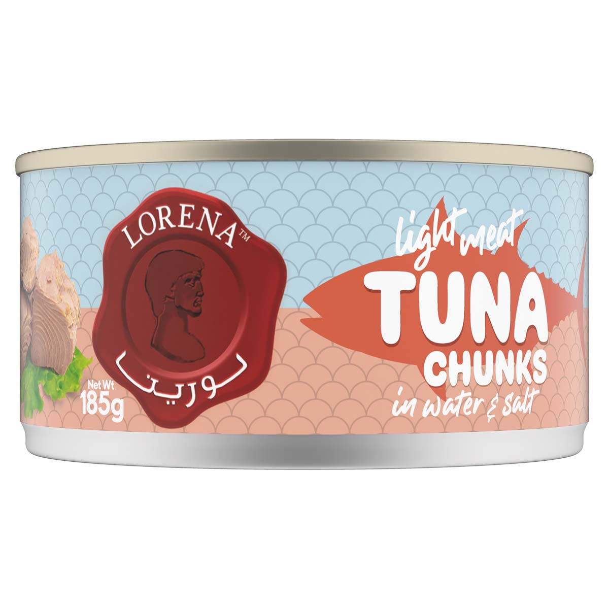 Lorena Light Meat Tuna Chunks in Water & Salt 185g