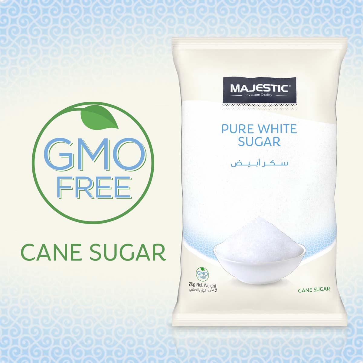 Majestic Pure White Sugar 2kg