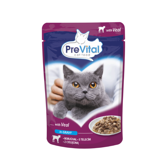 Prevital Cat Food With Veal 100g